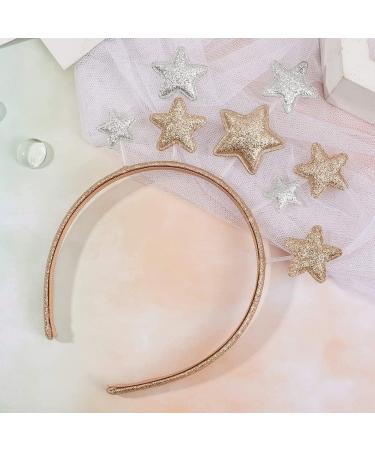 2 Pieces Five-pointed Star Headbands Shiny Star Headbands Hair Accessories Headbands Gold and Silver Headbands Headbands for Women Girls Suitable for Birthday Party Christmas - Buy Online on GoSupps.com