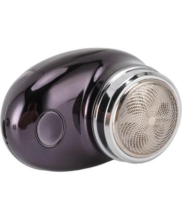 Handheld Beard Trimmer Electric Beard Trimmer Smoothing Cut USB Rechargeable Stainless Steel (Electroplated Black) - Buy Online on GoSupps.com