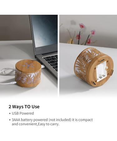 Wireless Mini Diffuser for Essential Oils - Portable Aromatherapy USB Diffuser for Car Bedroom & Large Rooms - Waterless Metal Design - Buy Online on GoSupps.com