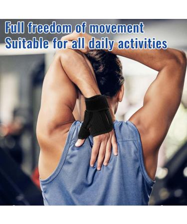 Zikenis Thumb brace right and left universal thumb rail soft and breathable light stabilization and reduced thumb joints arthritis and carpal tunnel pressure universal size black - Buy Online on GoSupps.com