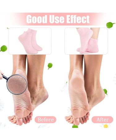 3 Pairs Aloe Moisturizing Spa Gel Socks Set | Hydrating Dry Feet | Non-Slip Lotion Infused | Repair Cracked Heels | for Women Men (Pink Blue Gray) - Buy Online on GoSupps.com