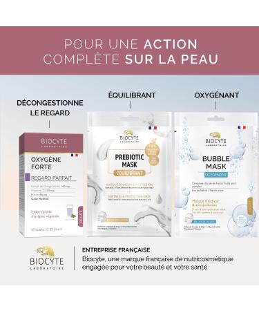 BIOCYTE Cucumber Mask - Purifying Face Mask - Anti-Imperfections Face Care - Based on Cucumber Tea Tree Matmarine Lyocellulose - Sachet of 1 Mask of 20 g - Buy Online on GoSupps.com