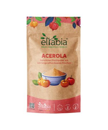 eltabia High-strength acerola powder 500g with 25% vitamin C | Raw food-grade acerola cherry with no additives