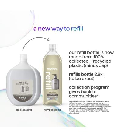 Method Gel Hand Wash Refill, Violet + Lavender, 34 oz (Pack of 4) (Packaging May Vary) - Buy Online on GoSupps.com