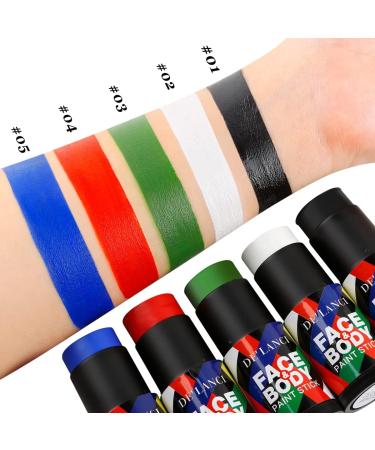 Red Face Paint Stick La Catrina Cream Blendable Body Paint Stick Sports Red Face Paint Football Foundation Makeup Professional Halloween Makeup Clown Joker Cosplay Special Effects SFX Costume - Buy Online on GoSupps.com