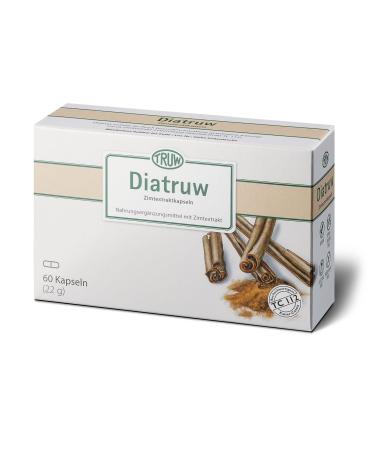 Diatruw Cinnamon Capsules - Food supplement with cinnamon extract from cassia cinnamon bark 60 capsules 1 piece (60 pack) - Buy Online on GoSupps.com
