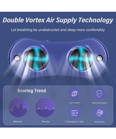 Electric Silicone Anti Snore Device - Double Eddy Current Fan Design - White Snoring Aid for Improved Nighttime Sleep and Easy Breathing - Buy Online on GoSupps.com