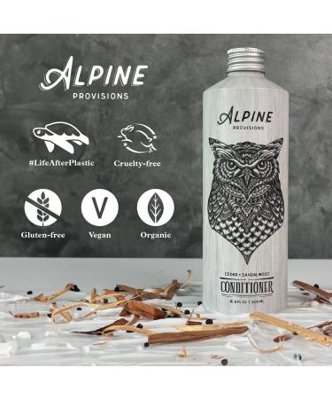Alpine Provisions Cedar & Sandalwood Conditioner - Vegan Plant-Based Hair Care for Moisture & Repair - 16.9 FL Oz - Buy Online on GoSupps.com