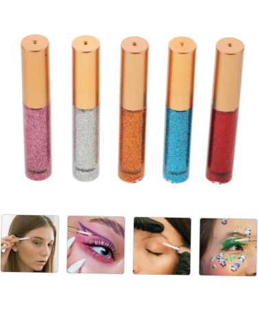 FOMIYES 5pcs Stage Makeup Eyeshadow Glitter Eyeshadow Eye Shadow Sticks Eyeshadow Stick Gold Eyeliner Liquid - Buy Online on GoSupps.com
