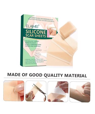 4pcs Silicone Scar Tape - Wound Repair Burn Scar Patches for Effective Scar Removal - Hemoton Silicone Sheet Care Supplies - Buy Online on GoSupps.com