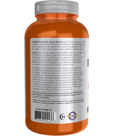 Now Foods Sports Branched-Chain Amino Acid Powder 12 oz (340 g) - Buy Online on GoSupps.com