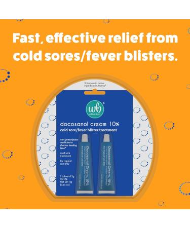 Buy Cold Sore Treatment - Docosanol 10% Cream (2 Tubes) | Fast Healing Non-Prescription Solution - Ships Worldwide - Buy Online on GoSupps.com