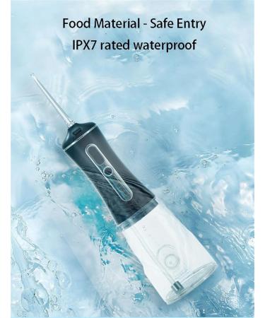 Portable Dental Water Flosser - 300ml Cordless Rechargeable 4 Modes & Nozzles | IPX7 Water Resistant for Home & Travel - Buy Online on GoSupps.com