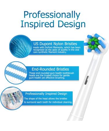 16 Pcs Replacement Toothbrush Heads for Braun Oral-B 7000/Pro 1000/9600/5000/3000/8000/Genius and Smart Electric Toothbrush - Buy Online on GoSupps.com