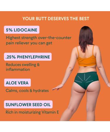 BEAM Maximum Strength Lightweight, Non-Sticky, Non-Greasy Hemorrhoid Cream Lotion, 5% Lidocaine, Phenylephrine HCI, Paraben & Phthalate Free, Fast Relief of Pain, Swelling, Itching & Discomfort, 1oz Hemorrhoid Treatment - Buy Online on GoSupps.com