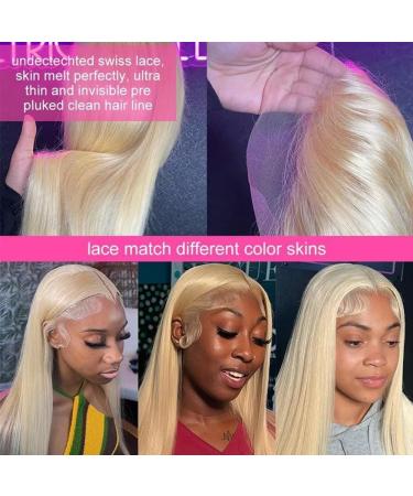 Maxine 613 Straight Wave 30 Inch Human Hair Blonde Lace Front Wig - 150% Density, HD Lace Frontal, Pre Plucked with Baby Hair - Buy Online on GoSupps.com