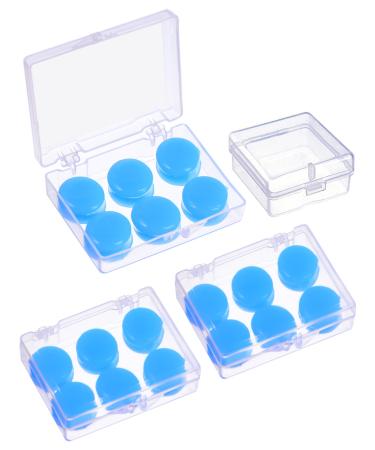 Pairs Soft Protective Earplugs Silicone Putty Earplugs Moldable Earplugs Set for Sleeping Swimming (Blue)