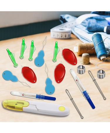 25 Pcs Hand Sewing Needle Threaders Kit - Easy Threader, Seam Rippers, Sewing Tweezers, Scissor, Thimble and More - Buy Online on GoSupps.com