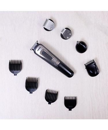 Geepas 11-in-1 Rechargeable Multi Grooming Kit Ultimate Grooming Trimmer Set for Beard & Hair Clipper - Nose/Ear Trimmer Shaver Precision Trimmer 4 Combs and Hair Clipper - 2 Years Warranty - Buy Online on GoSupps.com