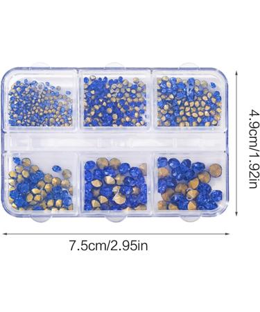 FEIlei Clear Nail Rhinestones 3D Nail Gems Nail Diamonds Pointed Back Nail Stones - Buy Online on GoSupps.com