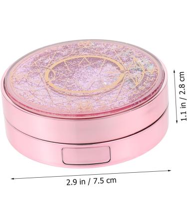 Buy SOLUSTRE Starry Sky Glasses Case with Mirror Film - Travel PP Lens Cover in Pink (7.5x7.5cm) | International Shipping Available - Buy Online on GoSupps.com