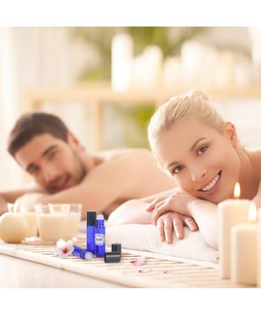 Mavogel 10ml Cobalt Blue Glass Essential Oil Roller Bottles - 24 Count with Stainless Steel Roller Balls, Labels, Opener, Funnel, Dropper and Brush - Perfect for Aromatherapy (Pack of 1) - Buy Online on GoSupps.com