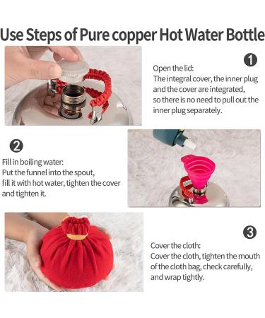 Stainless Steel Heat Bottle with Cover - Reusable Hand Warmer for Pain Relief & Sports Injuries | 1L to 3L Size Options - Buy Online on GoSupps.com