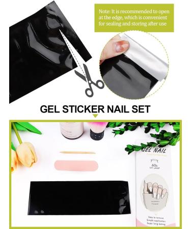 Kalolary 20PCS Nail Adhesive Wrap Gel Polish Strips - Solid White | Self-Adhesive Nail Wrap Stickers for UV/LED Lamp | Easy Cured Gel Nail Decals - Buy Online on GoSupps.com