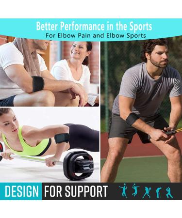 Cinlitek Tennis Elbow Brace - Pain Relief & Support for Tendonitis, Golfers Elbow - Compression Pad for Men & Women - Ideal for Weightlifting, Tennis, Golf - Sports Injury Recovery - Buy Online on GoSupps.com