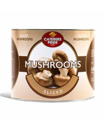 Sliced Mushrooms 2.45kg Caterers Pride.