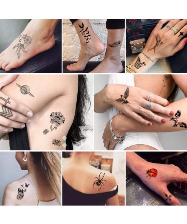 Yazhiji Large Sexy Flowers Collection Waterproof Temporary Tattoos - 49 Sheets for Women and Girls - Buy Online on GoSupps.com