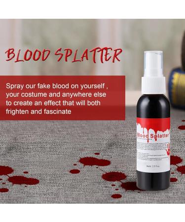 Buy Fake Blood Gel Spray | 60ml Washable Red Blood for Halloween Cosplay & Parties - Vampire Monster Zombie Bride - Buy Online on GoSupps.com