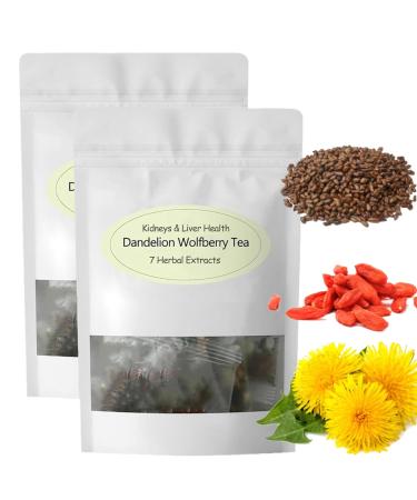 Pustuep Dandelion Tea Dandelion Wolfberry Tea Organic Goji Berry Chrysanthemum Tea Dandelion Root Tea 2 Bag
