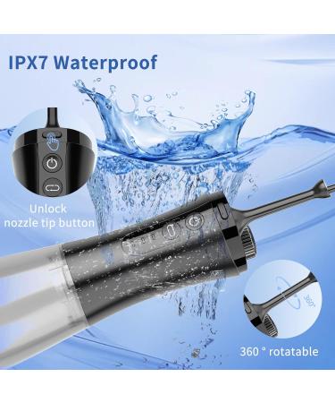 VITCOCO Water Flosser with Camera - Rechargeable Dental Flosser Waterpik 3 Nozzles IPX7 Waterproof for iOS & Android - Black - Buy Online on GoSupps.com
