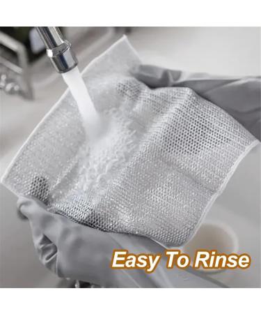 Efficient Metal Wire Dish Scrubber Dish Cleaning Rug Strong Cleaning Power Scrub and Clean Long Lasting Multifunctional Non-Scratch Wire Dish Towel - Buy Online on GoSupps.com