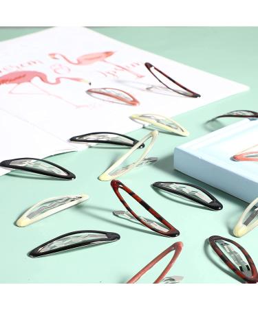 16pc 2.8 Oval Water Drop Hair Clips - No Slip Barrettes for Women/Girls - Retro Elegant Color Style - Buy Online on GoSupps.com