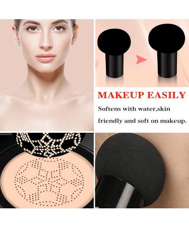 Mushroom Head Air Cushion CC Cream Foundation Moisturizing BB Cream Foundation Makeup Long Lasting CC Cream Liquid Foundation Matte Concealer Foundation Suitable for All Skin Types(Ivory) Ivory B - Buy Online on GoSupps.com