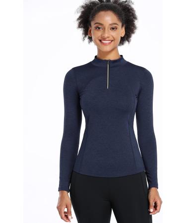 CADMUS Women's Compression Long Sleeve Shirts 3 Pack - X-Large, Hiking, Running, Dry Fit Tights - Black, Navy Blue & Blue - Buy Online on GoSupps.com