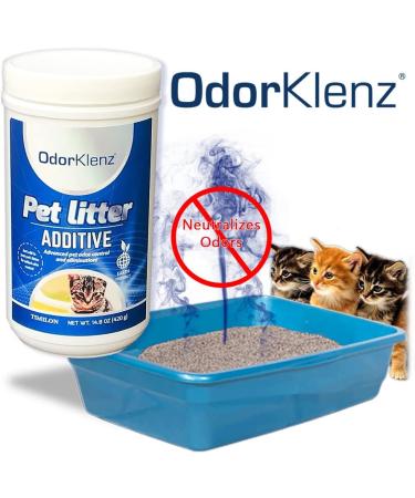 OdorKlenz Pet Litter Additive - 14.8 oz Powder | Pet Odor Neutralizer - Buy Online on GoSupps.com