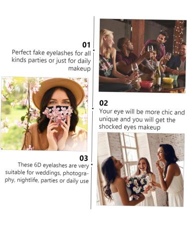 Beavorty 5 Pairs False Eyelashes Eyelash 3D Eyelashes False Eye Lashes reusable eyelashes long eyelashes fluffy volume lashes Handmade Eyelashes tool dense artificial fiber - Buy Online on GoSupps.com