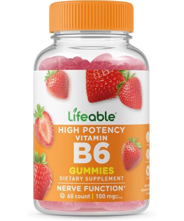Lifeable Vitamin D 10000 IU + Vitamin B6 Gummies Bundle - Great Tasting Vitamin Supplement Gluten Free GMO Free Chewable Gummy - Buy Online on GoSupps.com