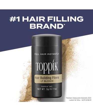 Toppik Hair Building Fibers 12g Fill In Fine or Thinning Hair Instantly Thicker Fuller Looking Hair 9 Shades for Men & Women Light Blonde - Buy Online on GoSupps.com