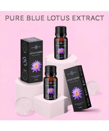 Smoky Haven Blue Lotus Essential Oil - Premium Organic Extract (1 oz) for Aromatherapy Cosmetics & Hair - Vegan & Ethically Sourced - Buy Online on GoSupps.com