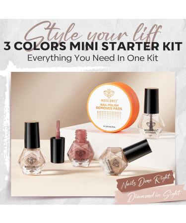 Modelones Nail Polish Set 3 Colors Brown Nude Nail Polish Base and Top Coat & Remover Pads Bubble Natural Skin Tone Glitter Nail Polish Finger Nail Polish Manicure Diy Nail Art Salon Home - Buy Online on GoSupps.com