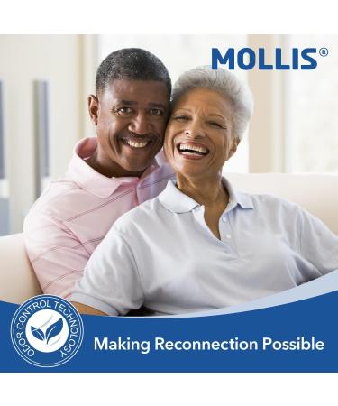 Mollis Incontinence Pants for Adults - Absorbent Diaper Pants for Men & Women Breathable Disposable Size L 16 Pieces - Optimal Overnight Protection - Buy Online on GoSupps.com