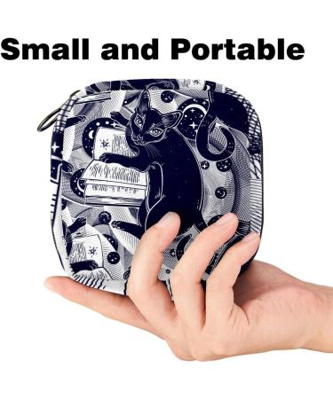 Portable Women's Napkin Storage Bag - Cat-Themed Menstrual Cup Pocket & Feminine Storage for First Periods - Buy Online on GoSupps.com