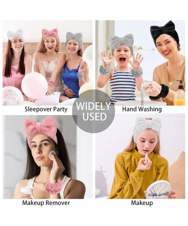 12 PCS Microfiber Spa Headband and Wristband Set for Women - Elegant Style for Skincare, Makeup, and Face Washing - Buy Online on GoSupps.com