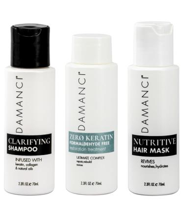 ZerO Keratin Revival Kit - Organic Keratin Treatment Formaldehyde-Free Hair Mask (2.3 Oz) | International Shipping - Buy Online on GoSupps.com