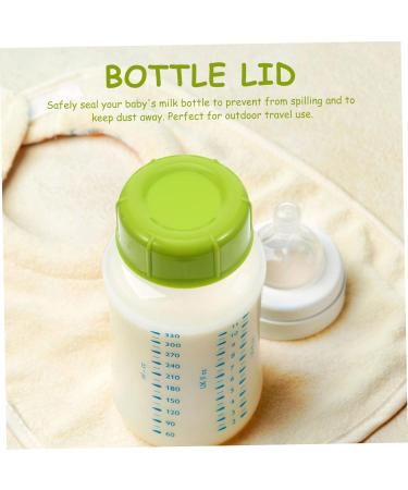 10-Pack Mam Lid Milk Airtight Plastic Glass - Replacement Caps for Bottles | Compatible with Water Holders & Breastfeeding | Green 4.3x4.3x1.5cm - Buy Online on GoSupps.com