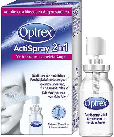 Buy Optrex ActiSpray 2in1 Liposomal Eye Spray for Dry & Irritated Eyes | Contact Lens Safe | 2x10ml - Fast International Shipping - Buy Online on GoSupps.com